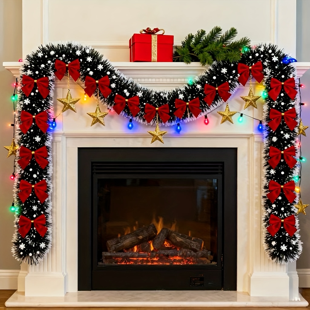 Guirlanda de natal artificial, - Tinsel Garland Decoration avaliação e preço