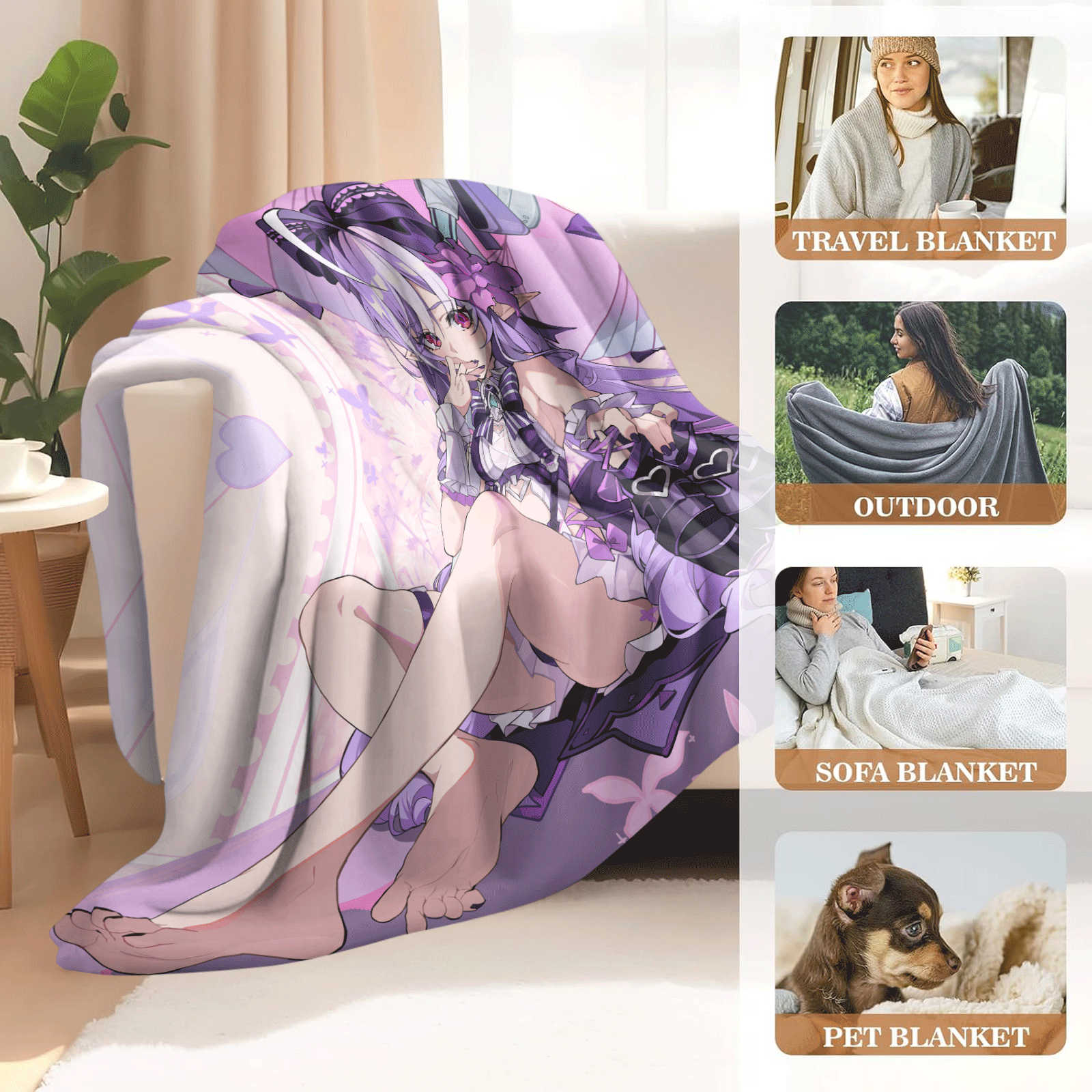 Cobertor de flanela zenless zo - Christmas Throw Blanket avaliação e preço