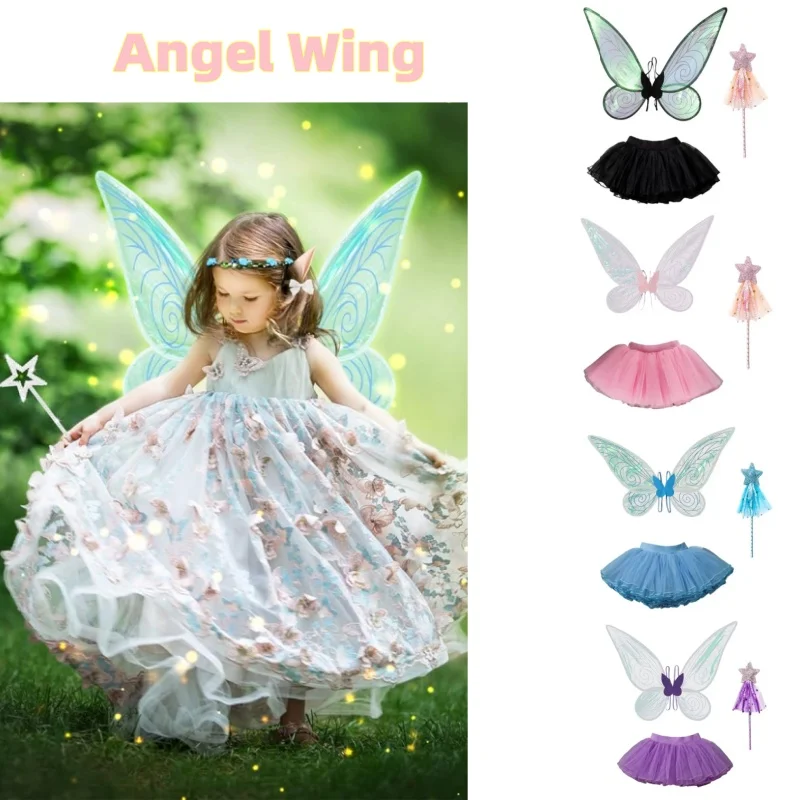 Princesa borboleta fada asa sa - Elf Costume Christmas avaliação e preço