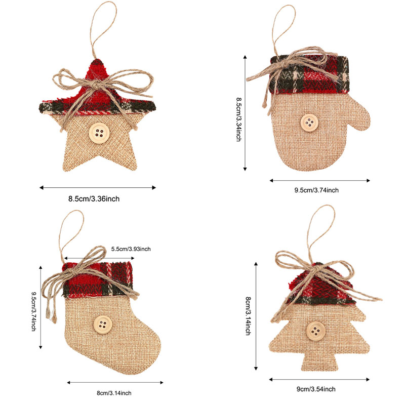 4 pçs decoração da árvore de n - Christmas Stocking Hanging avaliação e preço