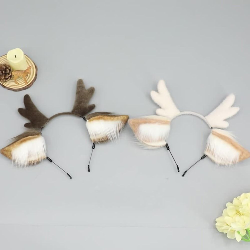Orelhas de veado rena antler b - Reindeer Antlers Headband avaliação e preço