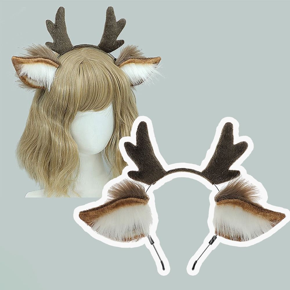 Orelhas de veado rena antler b - Reindeer Antlers Headband avaliação e preço