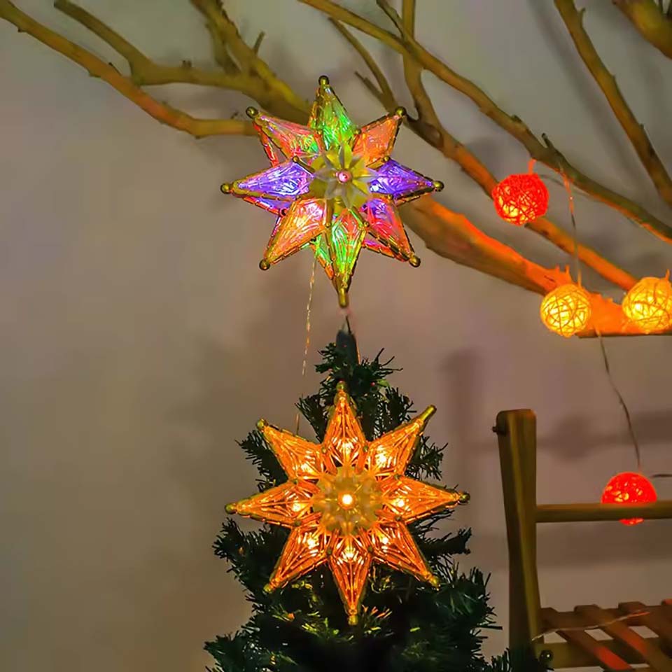 Enfeite de Árvore de Natal com - Star Tree Topper avaliação e preço