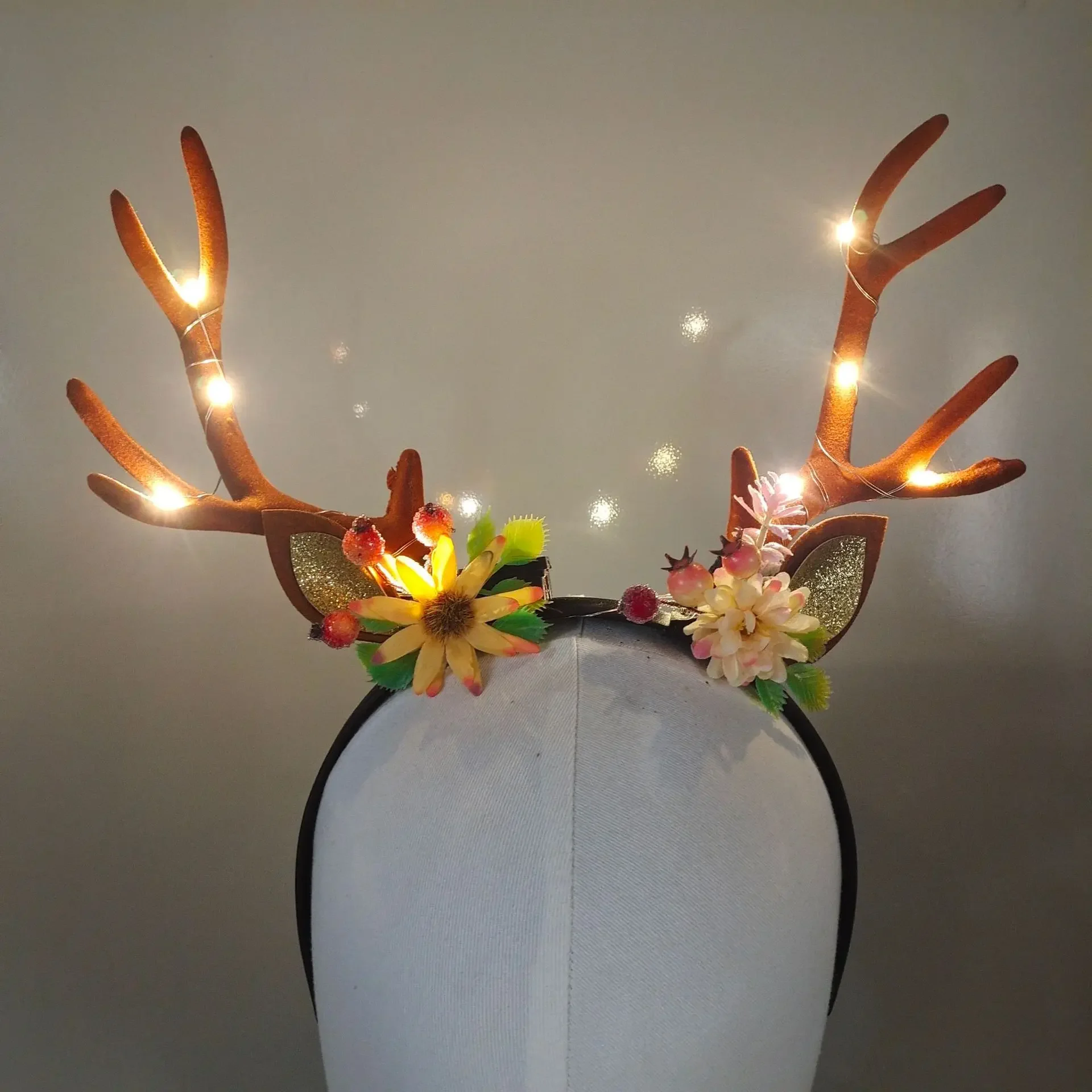 Brilhante Rena Antlers Headban - Reindeer Antlers Headband avaliação e preço