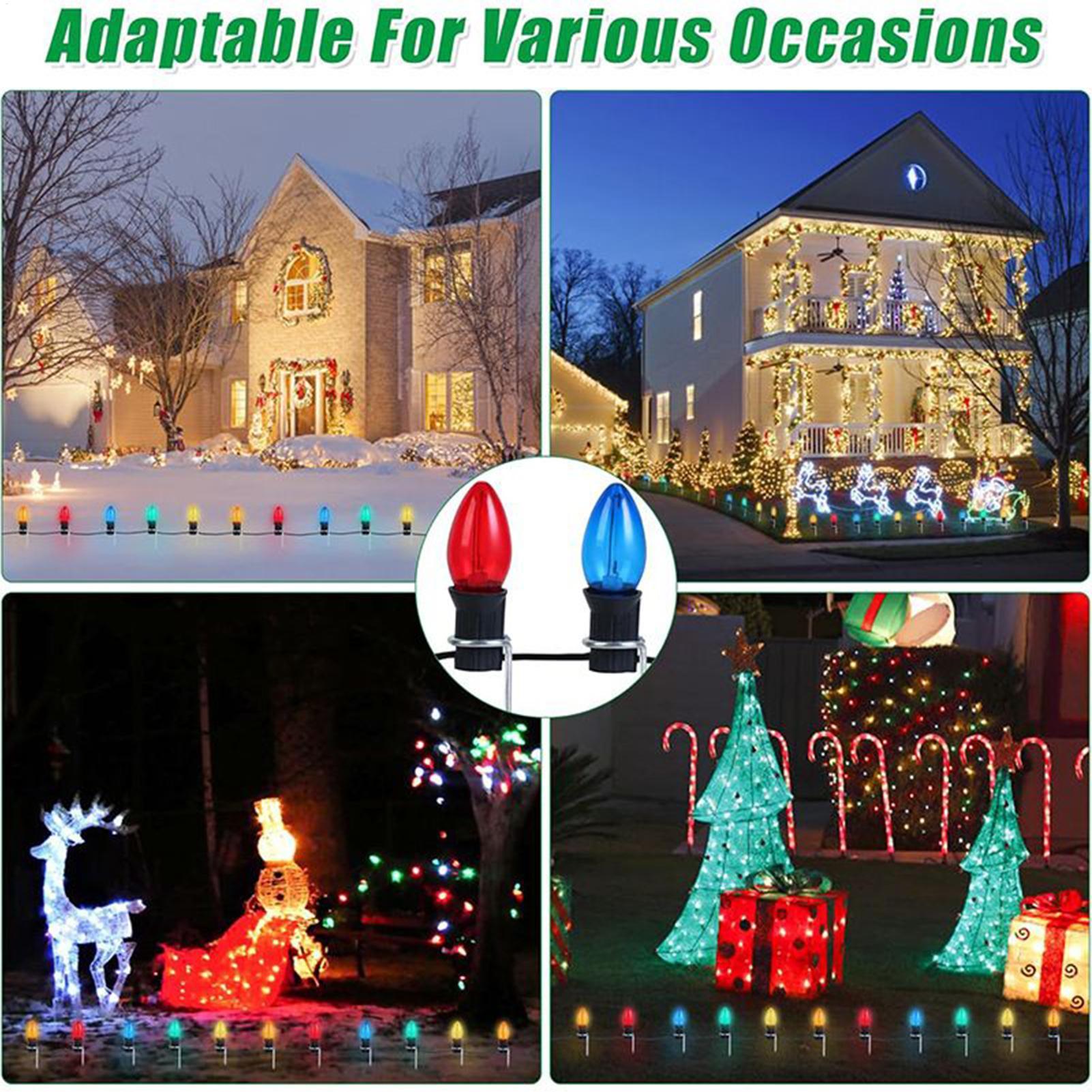 Estacas de luz de natal para q - Christmas Lights Outdoor avaliação e preço