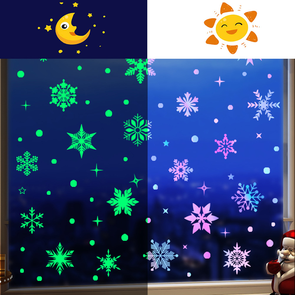 Adesivo de parede com flocos d - Snowflake Window Decal avaliação e preço