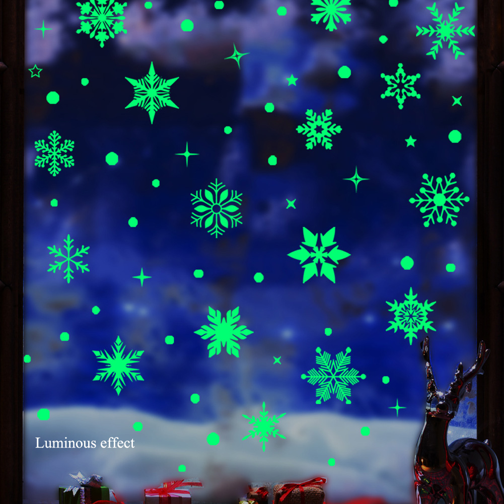 Adesivo de parede com flocos d - Snowflake Window Decal avaliação e preço