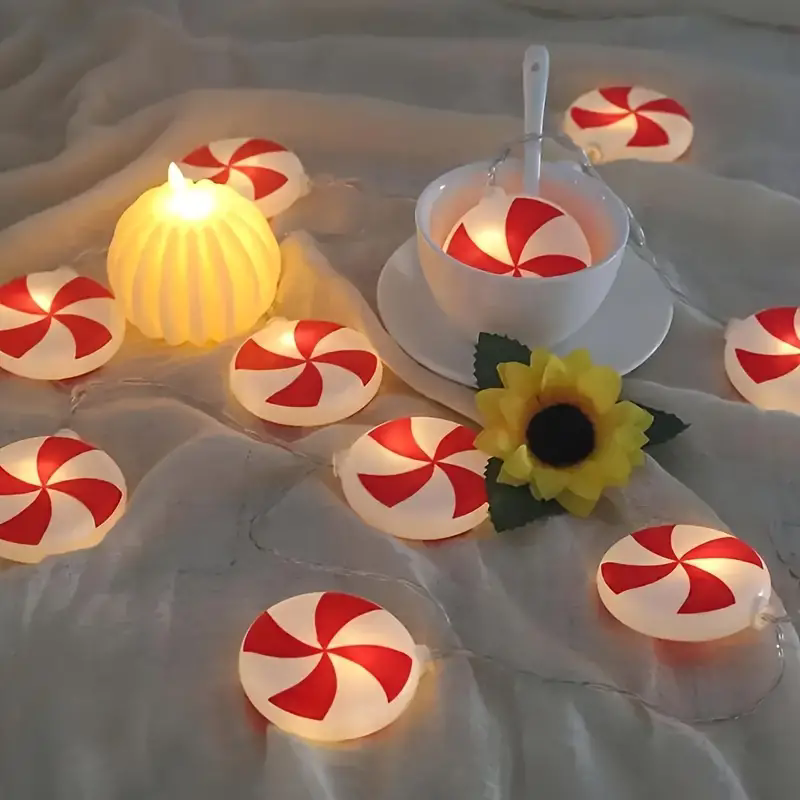 6m 40 leds festivo doce cana e - Led Fairy String Lights avaliação e preço