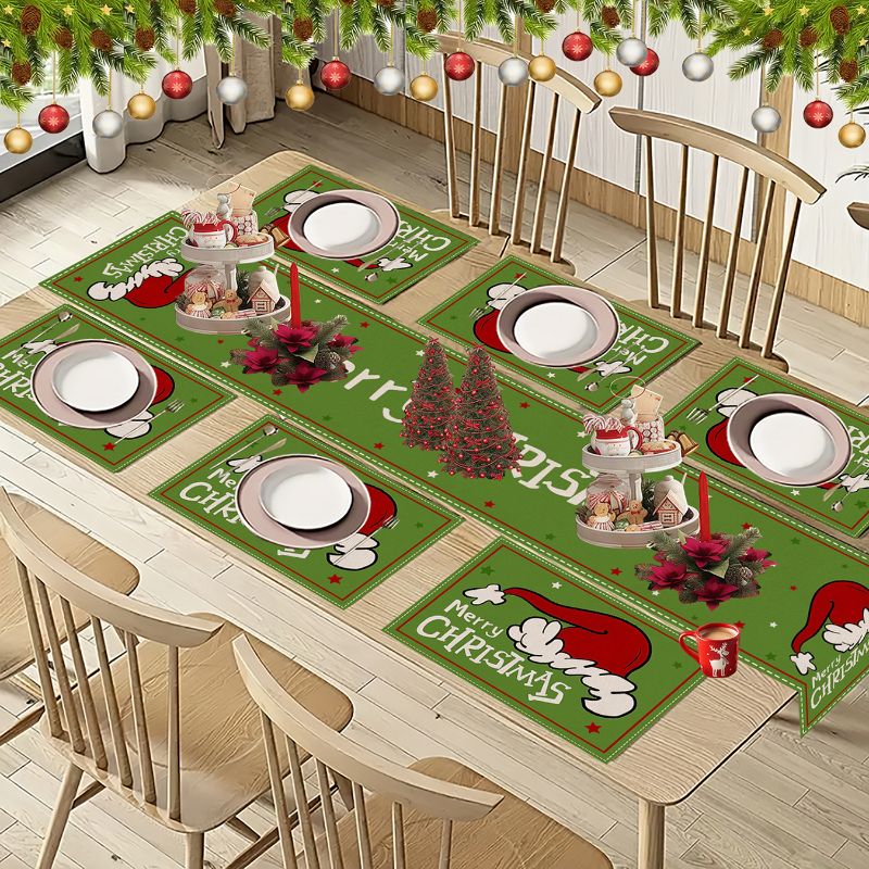 VIKAMA Conjunto de Toalhas de  - Christmas Table Runner avaliação e preço