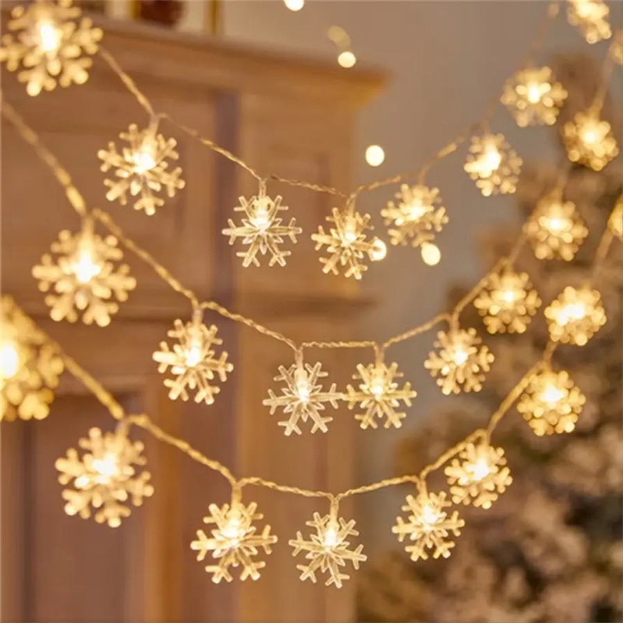 10/20/40 led floco de neve cor - Led Fairy String Lights avaliação e preço