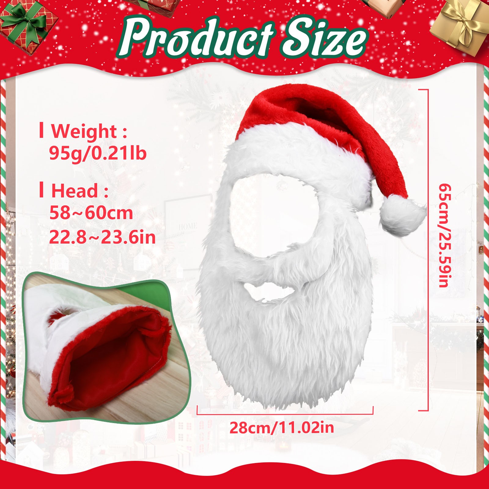 Novos adultos bola de pelúcia  - Santa Hat Plush avaliação e preço