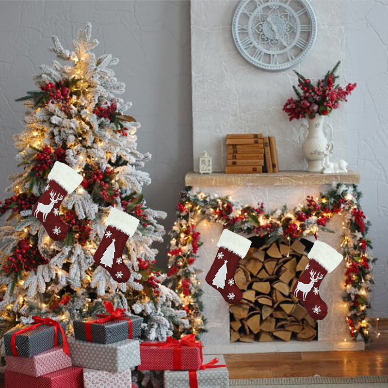 Meias de natal com luzes led l - Christmas Stocking Hanging avaliação e preço