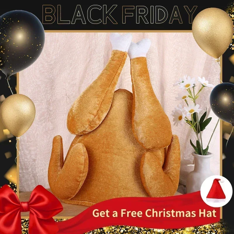 Pelúcia assada Thanksgiving Tu - Santa Hat Plush avaliação e preço