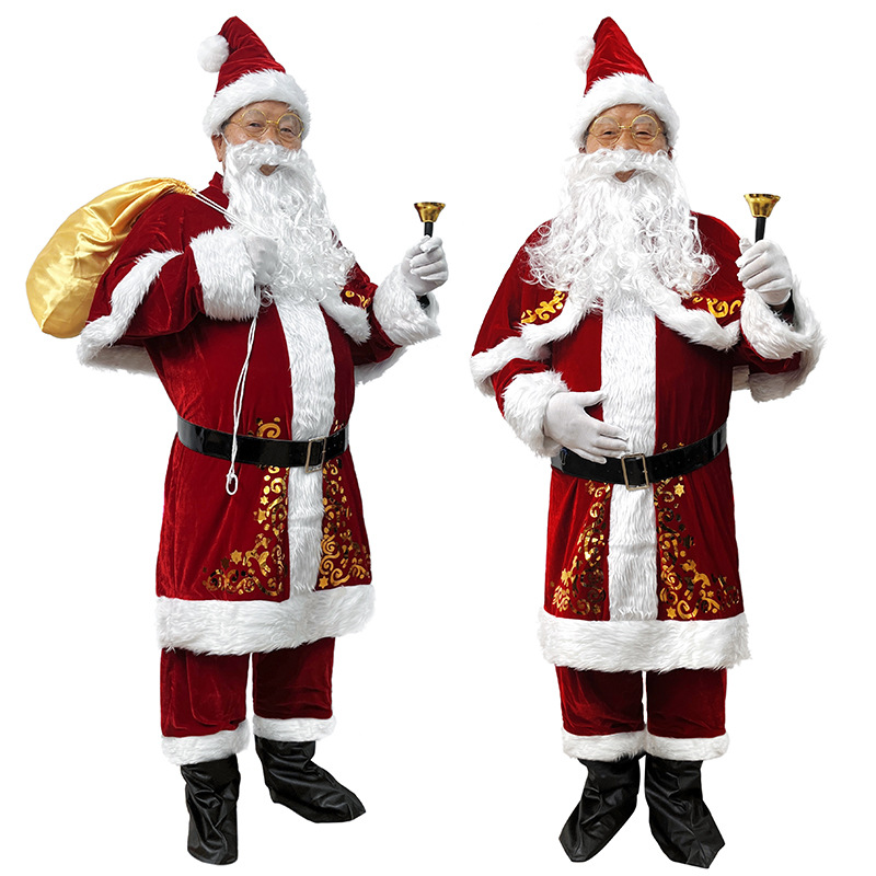 Traje de papai noel adulto hom - Elf Costume Christmas avaliação e preço