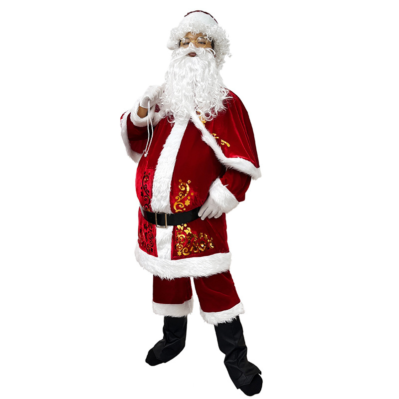 Traje de papai noel adulto hom - Elf Costume Christmas avaliação e preço
