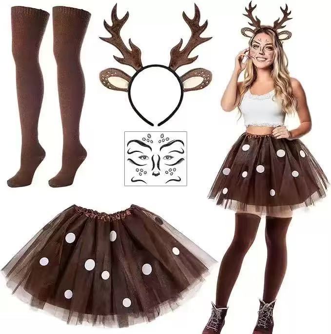 Conjunto de Fantasia de Rena:  - Reindeer Antlers Headband avaliação e preço