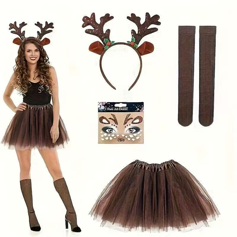Conjunto de Fantasia de Rena:  - Reindeer Antlers Headband avaliação e preço