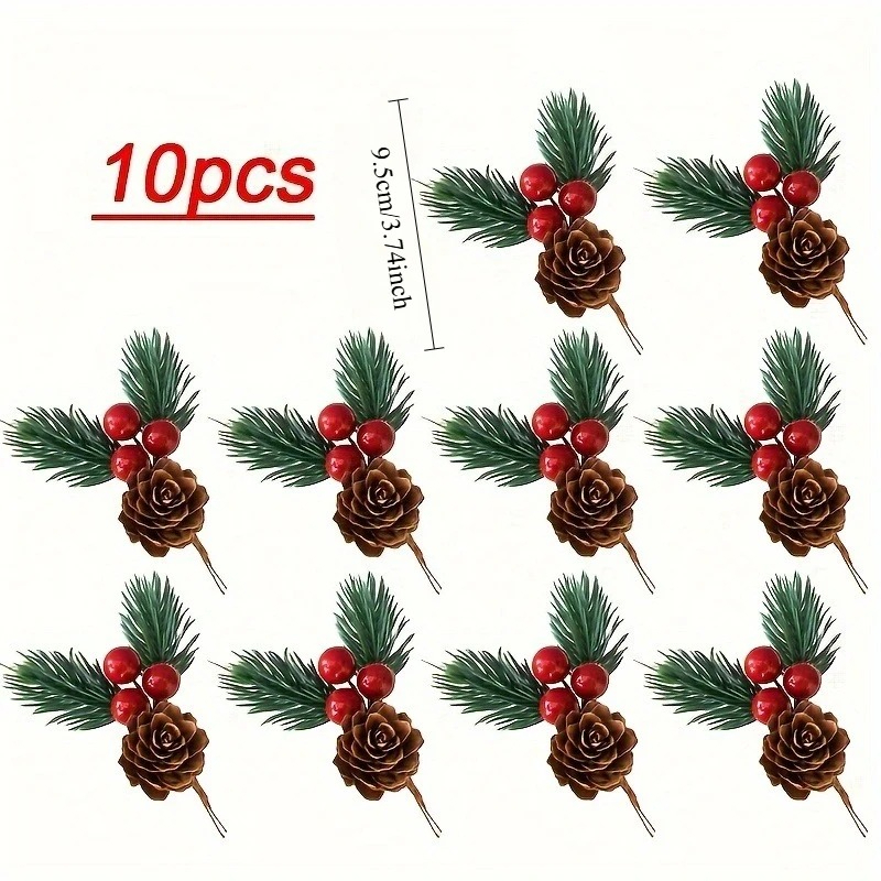 Conjunto de 10 Peças de Pinhas - Christmas Tree Artificial avaliação e preço