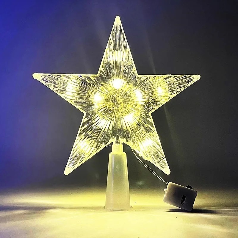15cm decoração de natal brilha - Star Tree Topper avaliação e preço