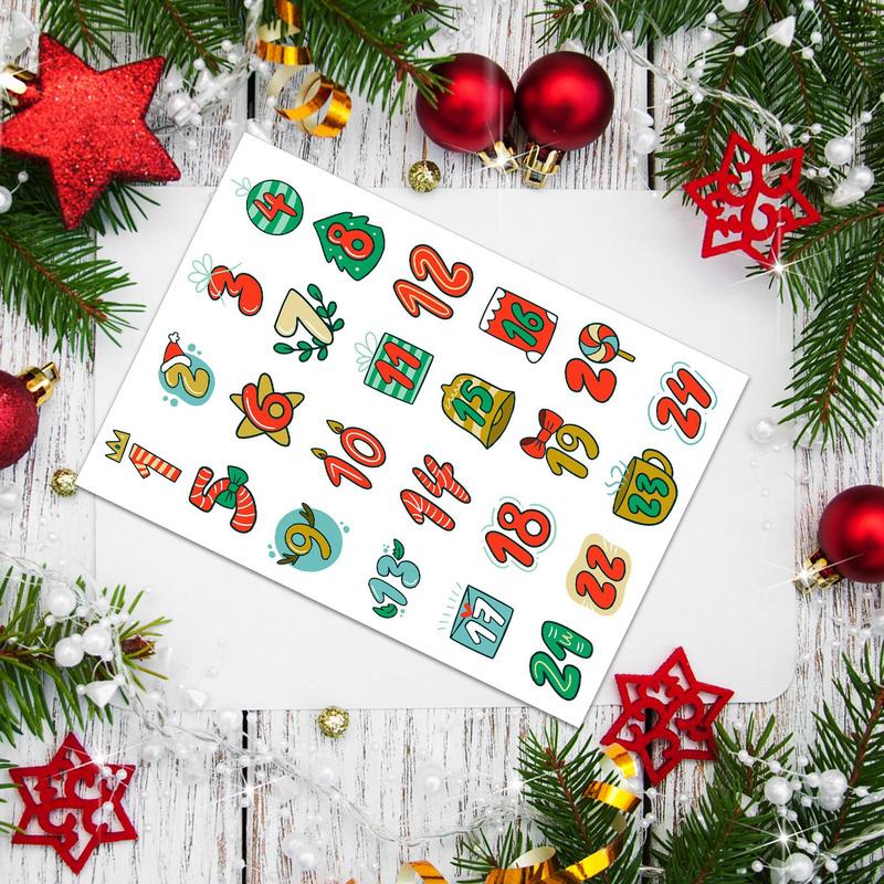Feliz natal adesivos calendári - Advent Calendar Gift avaliação e preço
