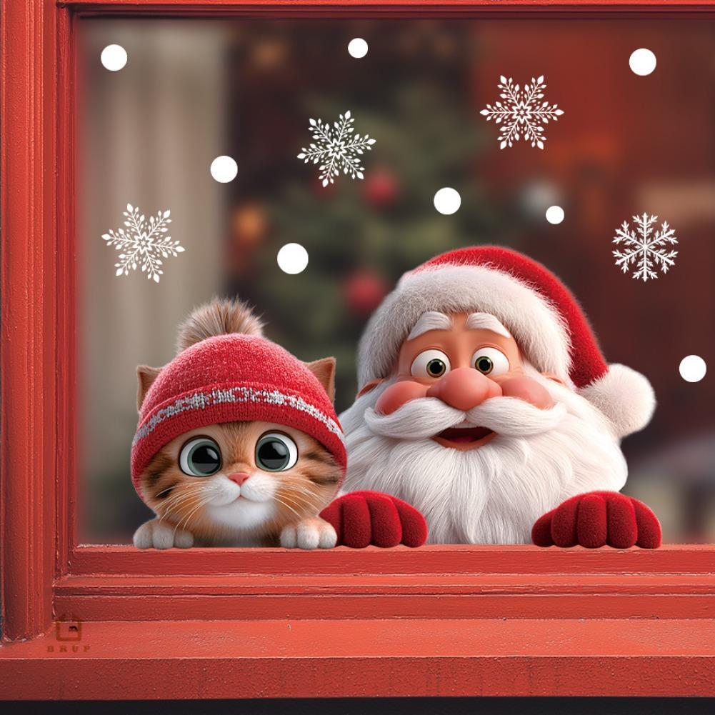 2 pçs janela de natal adere ad - Snowflake Window Decal avaliação e preço