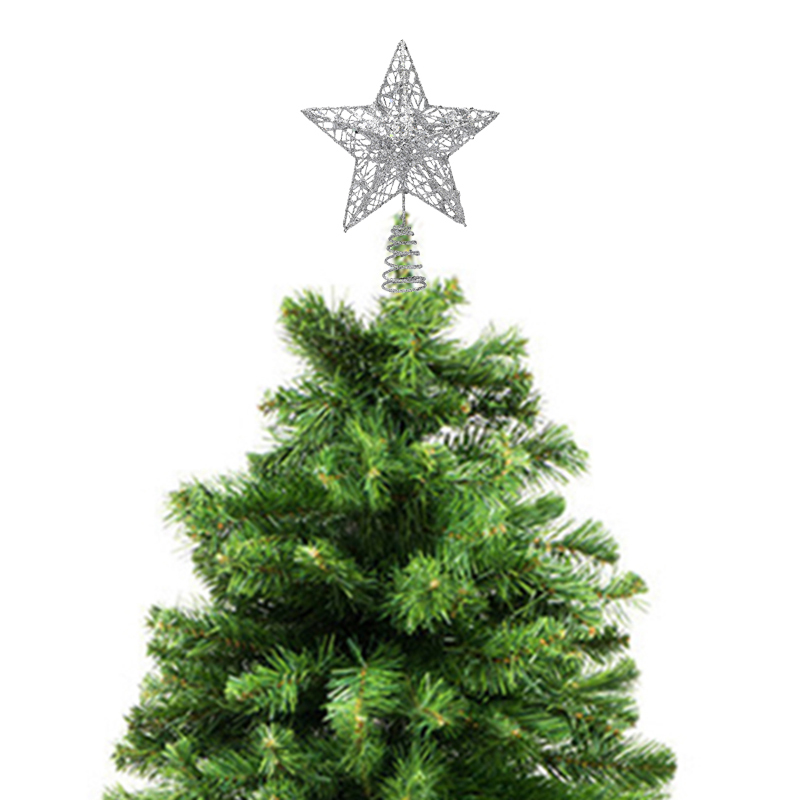 1pc ouro/prata/vermelho/azul g - Star Tree Topper avaliação e preço