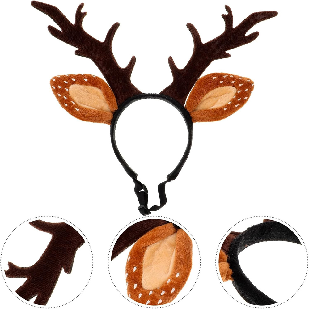 Cães headbands veado traje cha - Reindeer Antlers Headband avaliação e preço