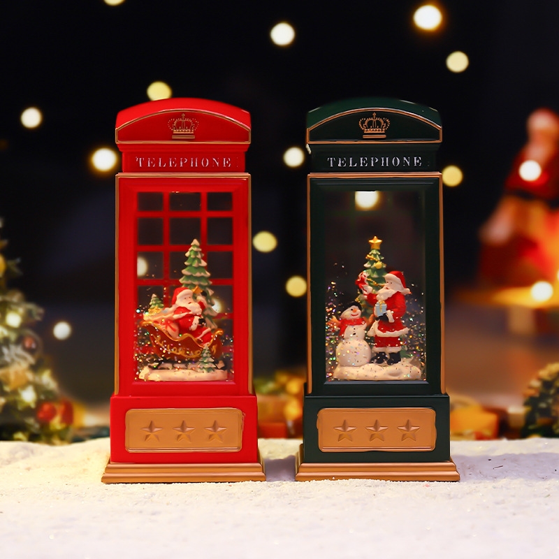 Cabine de telefone de natal lu - Snow Globe Musical avaliação e preço