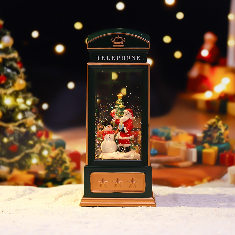 Cabine de telefone de natal lu - Snow Globe Musical avaliação e preço