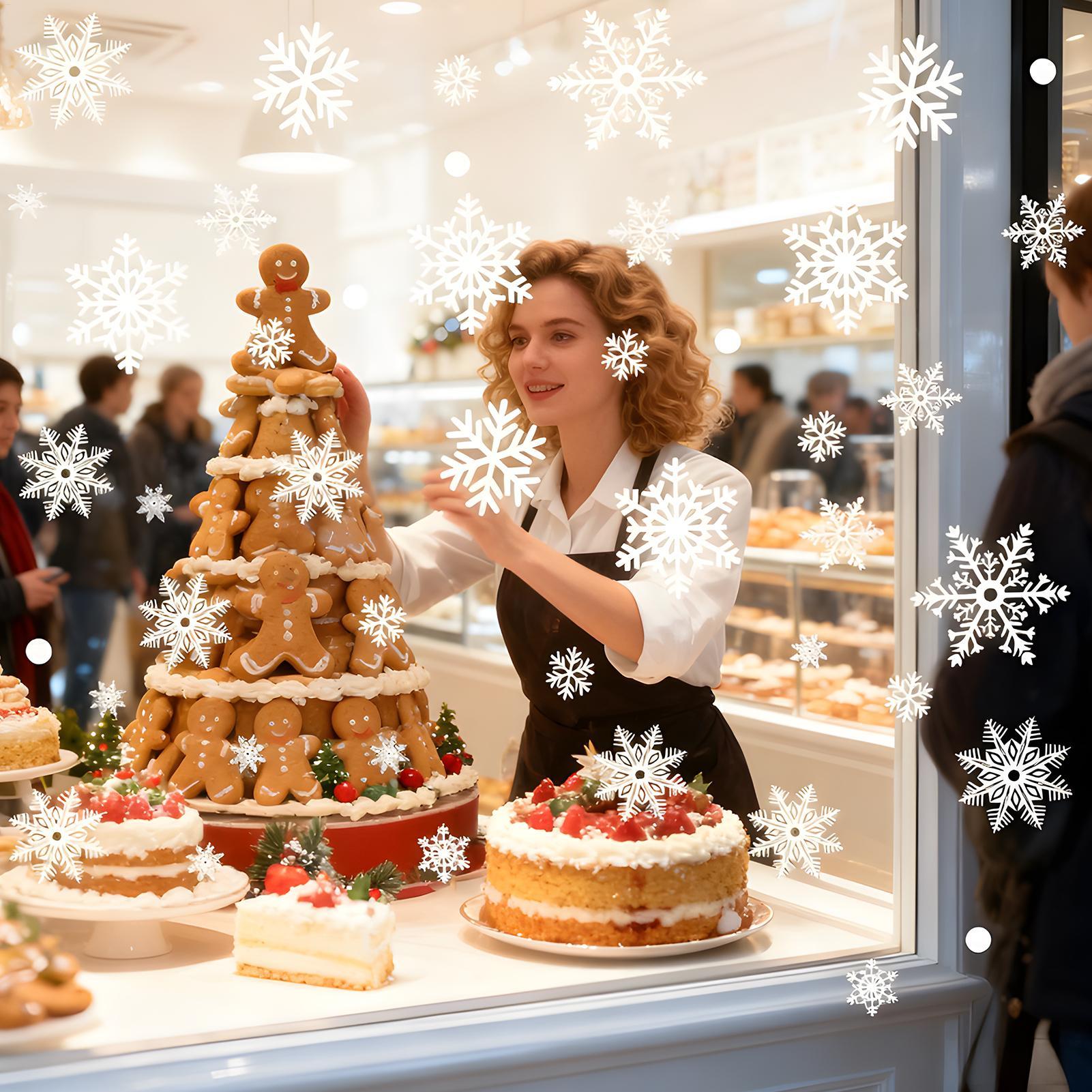 Floco de neve janela adere nat - Snowflake Window Decal avaliação e preço