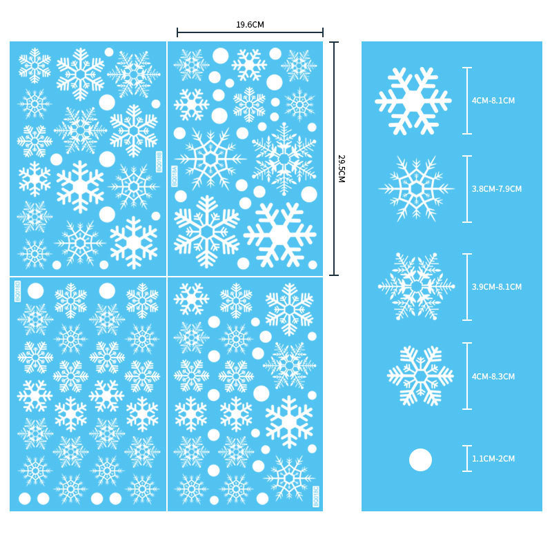 Adesivos removíveis de Natal e - Snowflake Window Decal avaliação e preço