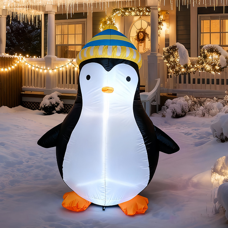 Pinguim Inflável de Natal de 1 - Christmas Lights Outdoor avaliação e preço
