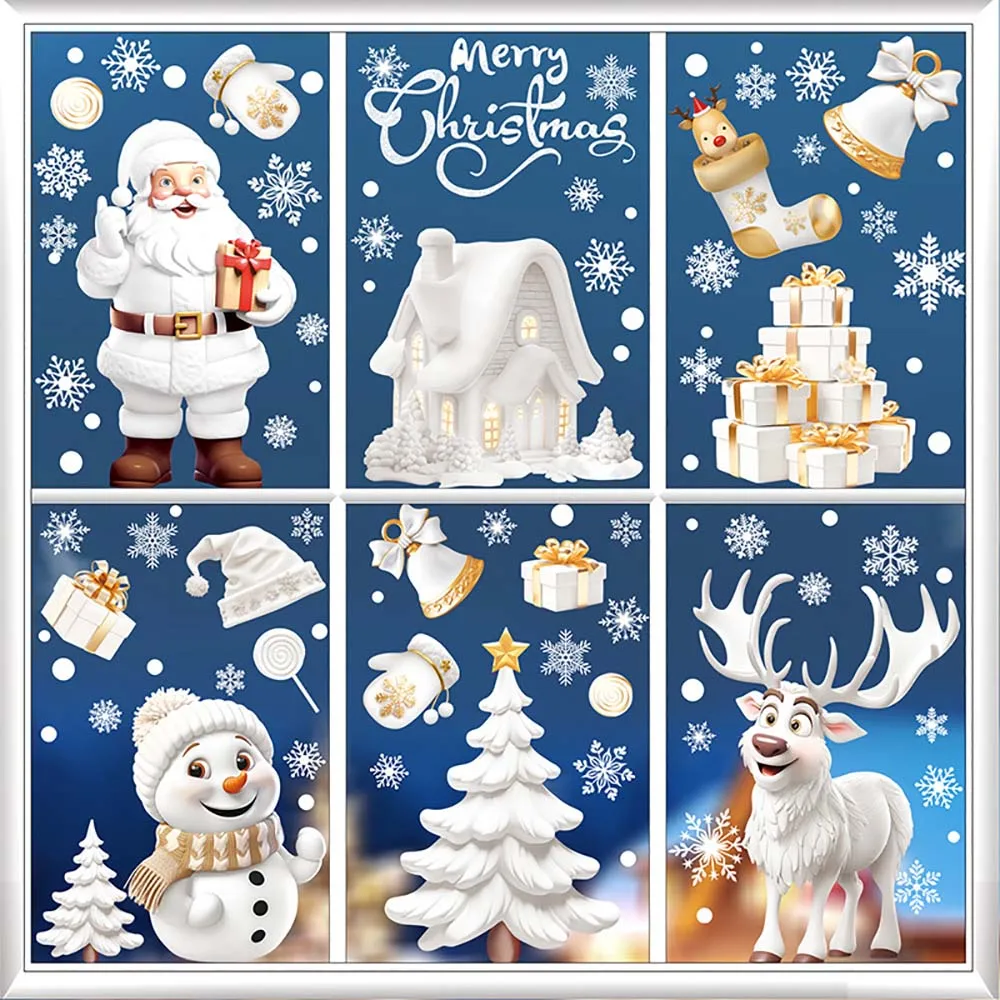 9 pçs/set adesivos de janela d - Snowflake Window Decal avaliação e preço