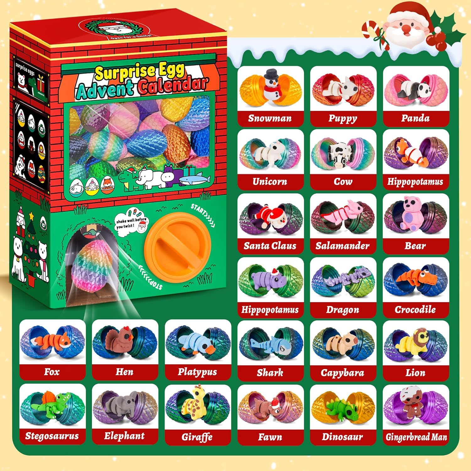 24 peças de Brinquedos Sensori - Advent Calendar Gift avaliação e preço